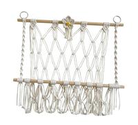 Bvdfgk Hamac En Tapisserie Macramé pour Peluches, Facile à Installer, avec Filet de Rangement pour Jouets En Peluche, Idéal pour La Salle de Jeux Ou L, D