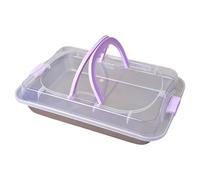Bvdfgk Plaque de Cuisson avec Couvercle, Ustensile de Cuisson Antiadhésif Multi-usages, Plaque de Cuisson/plateau à Biscuits Pratique pour Rôtir, Griller, Cu