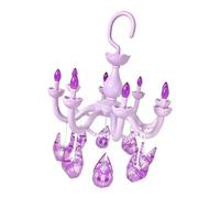 Bvdfgk Porte-sous-vêtements Suspendu En Forme de Lustre, Coupe-vent, avec 8 Pinces pour Soutien-, Chaussettes et Gants, Idéal pour Une Chambre Ou Un Dor, Violet