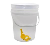 Bvdfgk Seau à Miel avec Couvercle Hermétique, Récipient de Remplissage, Seau de Stockage et Distributeur de Polypropylène Robuste avec Bec Verseur Pr, 15l