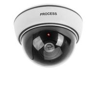 BW Fake Dummy Dome CCTV Security Camera Flashing LED Indoor Outdoor New White