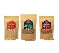 BWAY Sciure de Bois pour Fumage a Froid Saveur Olivier, Oranger, Amandier Compatible avec Un Fumoir à Froid | Bois de Fumage pour Fumoir Viande et Poisson | eBook Offert avec 20 Recettes (3 x 400 ML)