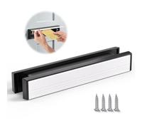 Bwintech 1 lot de boîtes aux lettres en aluminium blanc de 325 x 50 mm à profondeur réglable, convient pour portes intérieures et extérieures de 40 à 80 mm d'épaisseur en bois, UPVC, composite