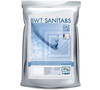 BWT Sanitabs - Sel de régénération avec agent hygiénique intégré, 8 kg, pour adoucisseurs AQA (sauf Perla), pastilles pour systèmes d’adoucissement d’eau domestique