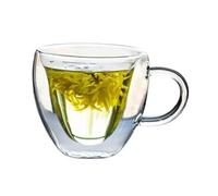 Bx9rE7tK3g gobelets en verre Tasses à café en verre transparent forme de cœur, 180/240 ml, double paroi et avec anse Tasses en verre(Petit)