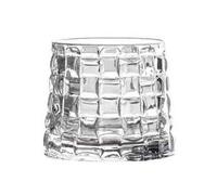 Bx9rE7tK3g gobelets en verre Verres à whisky rotatifs, Old Fashioned carrés de 28 cl texture tissée Tasses en verre