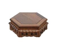 Bx9rE7tK3g Présentoirs à bonsaïs Bases en Bois Miniatures for café, thé, Vase sur Pied, bonsaï, Support de tri, décoration la Maison Support de Pot de Fleur(Petit)
