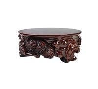Bx9rE7tK3g Présentoirs à bonsaïs Piédestal en Bois sculpté Relief Chinois for Service à thé, Base décorative for bonsaï Support de Pot de Fleur(Grand)