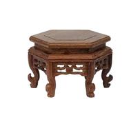 Bx9rE7tK3g Présentoirs à bonsaïs Service à thé sur Pied en Bois, Figurine, Socle, présentoir Miniature, décoration d'intérieur Support de Pot de Fleur(Grand)