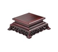 Bx9rE7tK3g Présentoirs à bonsaïs Socle d'exposition de bonsaï sculpté en Bois Rouge, Statue Artistique, Base Luxe Classique Support de Pot de Fleur(XL)