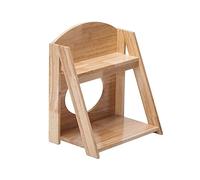 Bx9rE7tK3g Support à gâteaux Présentoir à gâteaux double couche de grande capacité, table desserts en bois d'hévéa, vitrine boulangerie et pâtisserie Présentoir à gâteaux