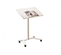 Bx9rE7tK3g Table d'appoint Pneumatic Lift Table Computer Desk Bedside Mobile Study Standing with Wheels Meubles de Salon