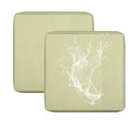 BXFUL Housse de Coussin de Canapé Exterieur Impermeable pour Salon de Jardin, Housse Assise avec Fermeture Éclair, Amovibles pour Intérieur Et Extérieur, Terrasse (Beige,60x60cm(2 pcs))