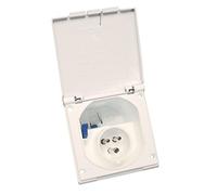 By Just4camper - Socle mâle encastrable CEE 17 pour raccordement 220 Volts 16 Ampères