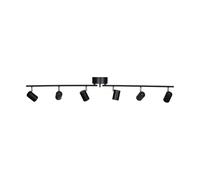 By Rydéns Spot plafonnier Correct 6 124 cm Noir mat