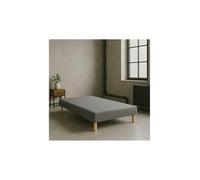 by sommiflex Sommier tapissier 120x190cm Gris Fabrique en France Pieds