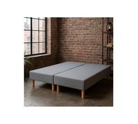 by sommiflex Sommier tapissier 160x200cm (80x200x2) Gris français