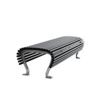 Byarums bruk Banc Jujol Lasure acajou noir. élancé. support noir