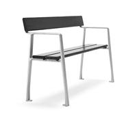 Byarums bruk Canapé Piccolo Lasure acajou noir. support en aluminium brut