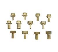 BYCIFRLG Garden Plumbing 3/4" Threaded Connection 8-19mm Pipe Joint Irrigation Plumbing Hose Joiner Aquarium Fish Tank Hose Fittings 30 Pieces (Size : Black)