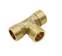 BYCIFRLG Leak-Proof Pipe Hose Fittings Brass Male G1/2 G3/4 Tee Connector Copper T-Shape 3 Way Tube Tube Conector Grifo 7pcs (Color : 1I2)