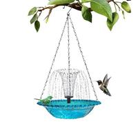 Byeaon Bain d'oiseau à énergie Solaire Cascade décorative avec Distributeur