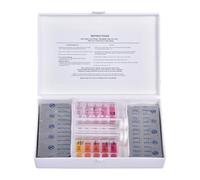 Byeaon Kits d'analyse de l'eau - Kit de test d'eau domestique 100 pièces,Bandes d'essai d'eau de piscine pour l'acide cyanurique d'alcalinité de dureté de brome de chlore de PH