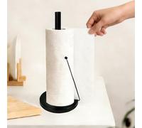 Byfoyif Black Porte Rouleau Papier Toilette sur Pied, Dérouleur Papier WC en Acier INOX, Supports Rouleaux Papiers Toilettes Amovibles, Enrouleurs Papiers Toilettes, pour Salle de Bain Cuisine WC