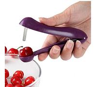 BYFRI Cerise Olive Stoner Pits Graine Fruit Remover De Base Facile Squeeze Salade De Fruits Pierre Recettes Outil Séparateur (Violet)
