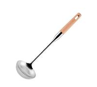 BYFRI Cuisine en Acier Inoxydable Long Pot Cuillère À Soupe Louche Louche Chef De Service Cuillère Gravy Pelle Louche avec Manche en Bois