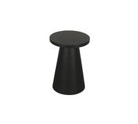 byLIVING Table d'appoint Cone/Bois Massif Acacia Laqué Noir/Ronde/Table Basse/Table de Salon/Table de Chevet/Bois Véritable/D 40, H 50 cm