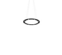 Byok Piani Rondo 48 Down Pendelleuchte, aluminium noir mat, rosette B3 (avec LED)
