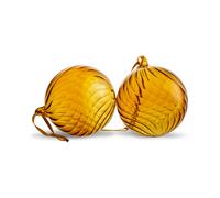 Byon Boule de sapin Opacity M Ø8 cm. 2 pièces Jaune