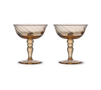 Byon Coupe à champagne italienne Opacity 15 cl lot de 2 Pêche