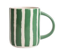 Byon Mug Liz à rayures 28 cl Vert-blanc