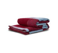 Byon Plaid Embrace 130x200 cm Bleu clair-bordeaux