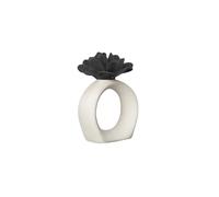 Byon Rond de serviette Water Lily White-black