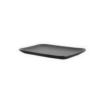 ByON Square plate Blackroot 5275000301 Assiette plate en porcelaine de couleur noire 1,5 x 14 x 20 cm