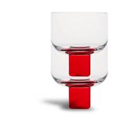Byon Verre Victoria 35 cl. lot de 2 Rouge-transparent