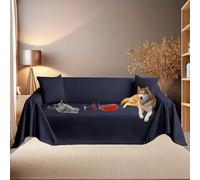 Byour3 - Housse de Canapé 3 4 2 Places Super IMPERMÉABLE Animaux Sauve Sofa Coton Anti-Taches Protège Canapé Anti Poils Chat Chien Enfants Toile Résistant Facile à Nettoyer (Bleu Royal, 3 Places)