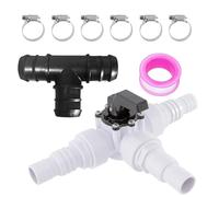 Bypass de chauffage de piscine - Kit de régulation rapide Connect | Connecteur de tuyau pour tuyaux de 1,3/1,5 pouces | Pièce de rechange pour attacher plusieurs unités | Accessoires de piscine