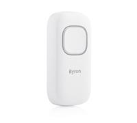 Byron Bouton-poussoir de sonnette DBY-25930 - Sans fil 200 m, LED, installation rapide - Blanc
