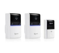 Byron Ensemble de sonnette sans fil avec 2 sonnettes Gris