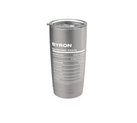 Byron Valeur Nutritive Nom Drôle Gobelet isotherme en acier inoxydable double paroi