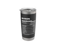 Byron Valeur Nutritive Nom Drôle Gobelet isotherme en acier inoxydable double paroi