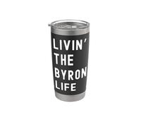 Byron vivant la vie de Byron Nom Amusant Gobelet isotherme en acier inoxydable double paroi