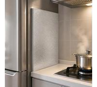 ByteRunning Panneau de Protection Thermique,Plaque Anti Chaleur Four frigo,Panneau De Protection Thermique en Aluminium,Protection Murale Meuble pour Cuisine,pour Frigo Poele Cheminée Gaziniere