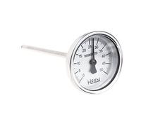 BYUTFA Thermomètre de Tuyau 50/100/150/200/300 ℃ Thermomètre bimétallique Jauge de Moniteur de température en métal pour Utilisation Industrielle de Pipeline