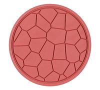 BYYLE essous de plat en silicone résistant à la chaleur multi-usage antidérapant pour plats chauds, casseroles et poêles - Tapis antidérapants carrés et ronds Rouge brique