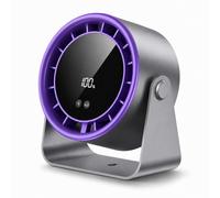 BYZESTY Ventilateur USB de Table, Mini Ventilateur Silencieux, écran LED, 100 Vitesses Réglables et Inclinaison manuelle 90°, Ventilateur de Bureau pour Bureau, Maison, Chambre, Voiture